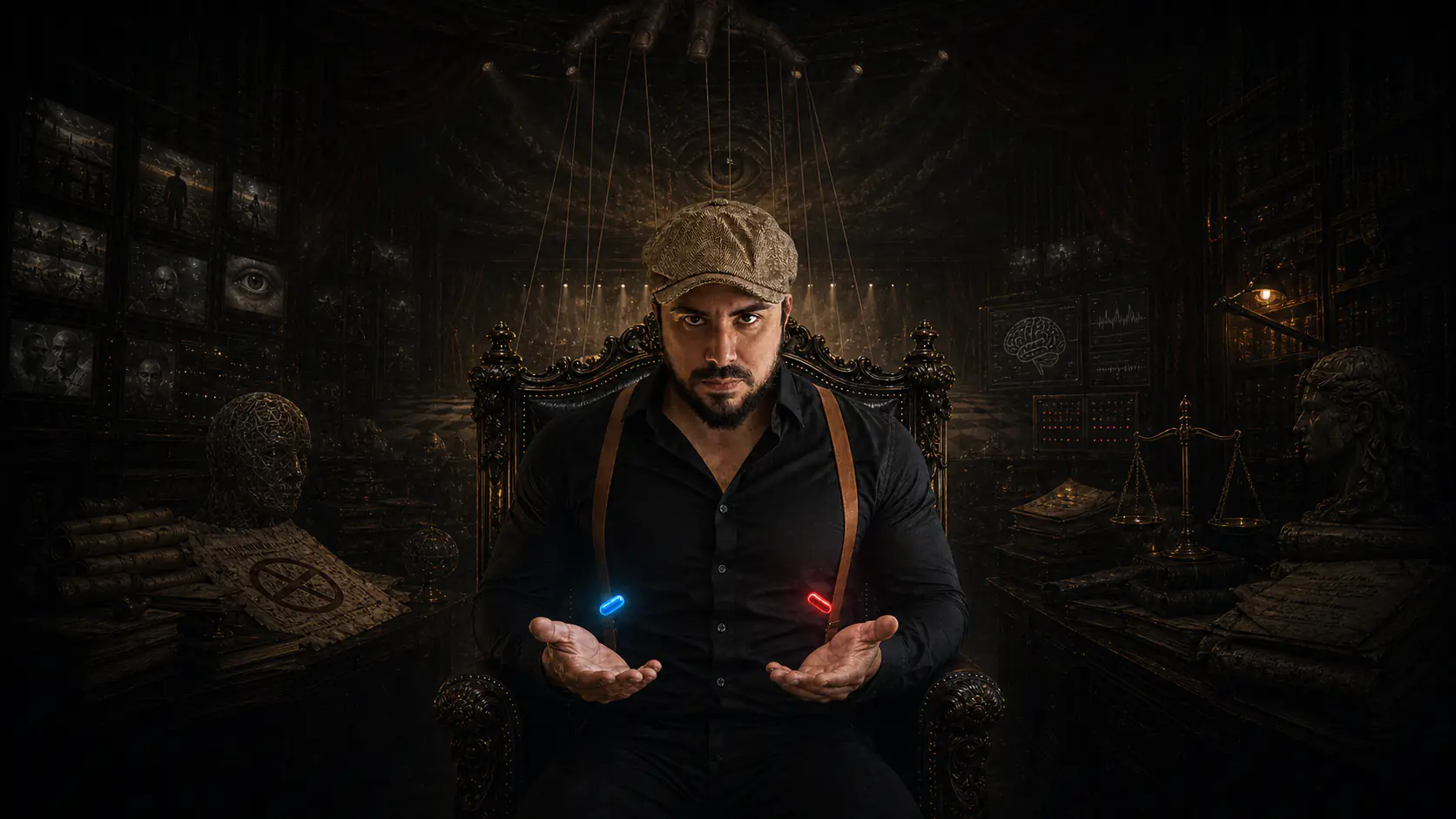 Thiago Lima centralizado em uma cena cinematografica do Canal Secreto